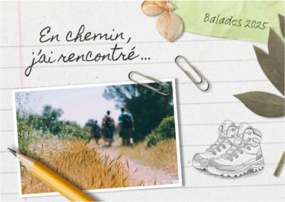 “En chemin, j’ai rencontré” c’est parti!